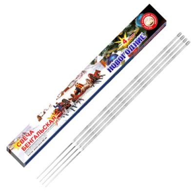 Новогодние 400-4 мм. Бенгальские огни купить в Вилюйске | vilyujsk.salutsklad.ru